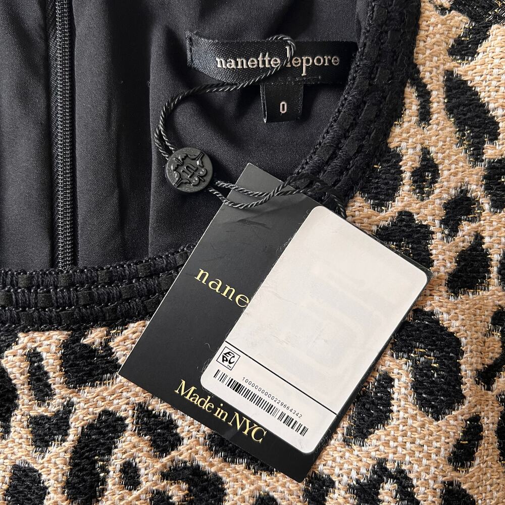 Nanette Lepore Dress Set Leopard Print US0 Chic Style - Picture 12 of 15